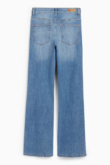 Damen - Flared Jeans - Mid Waist - LYCRA® - jeansblau