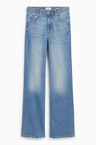 Damen - Flared Jeans - Mid Waist - LYCRA® - jeansblau
