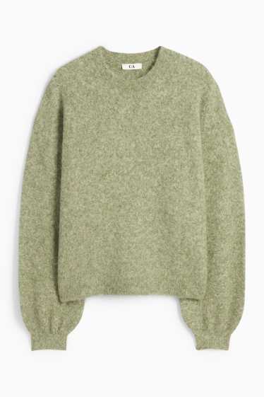 Damen - Pullover - grün