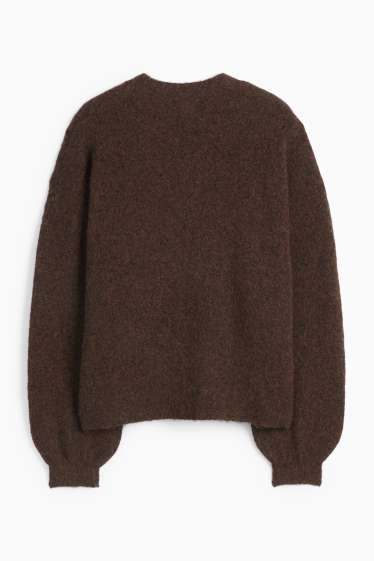 Damen - Pullover - dunkelbraun