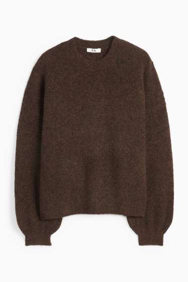 Damen - Pullover - dunkelbraun
