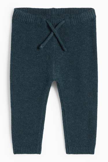 Baby Jungen - Baby-Strick-Jogginghose - dunkelgrün