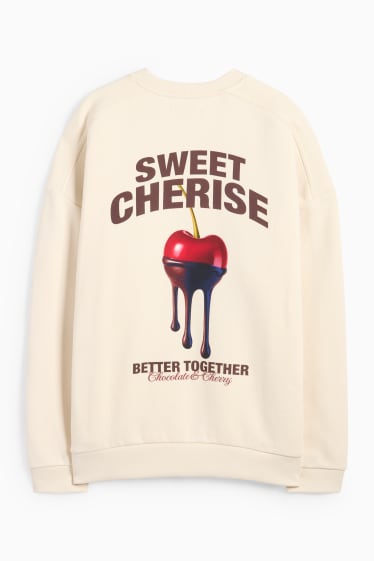 Damen - Sweatshirt - cremefarben