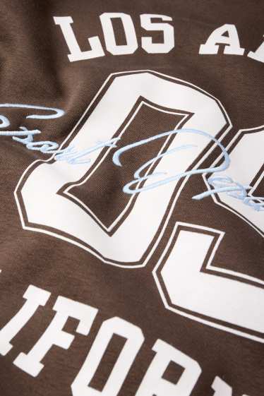 Kinder Mädchen - Los Angeles - Hoodie - dunkelbraun