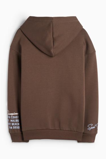 Kinder Mädchen - Los Angeles - Hoodie - dunkelbraun