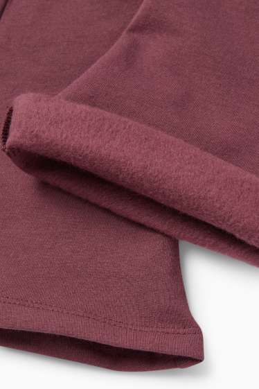Enfants filles - Lot de 3 - leggings chauds de coupe évasée - noir