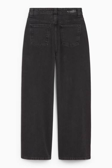 Kinder Mädchen - Wide Leg Jeans - dunkeljeansgrau