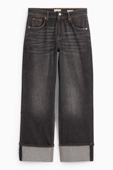 Femmes - Baggy jean - mid waist - jean gris foncé