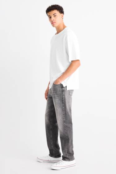 Men - Relaxed tapered jeans - LYCRA® - denim-gray