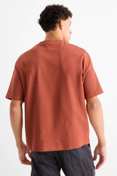 Herren - T-Shirt - Oversized - rostbraun