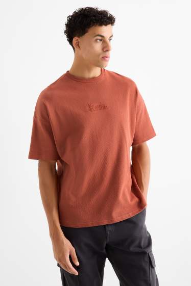 Herren - T-Shirt - Oversized - rostbraun