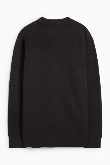 Children Boys - Jumper - textured - black