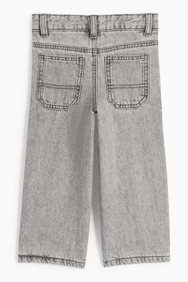 Kinder Buben - Loose Fit Jeans - Thermojeans - helljeansgrau