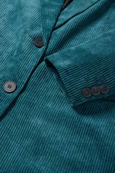 Dona - Blazer llarg de pana - regular fit - petroli