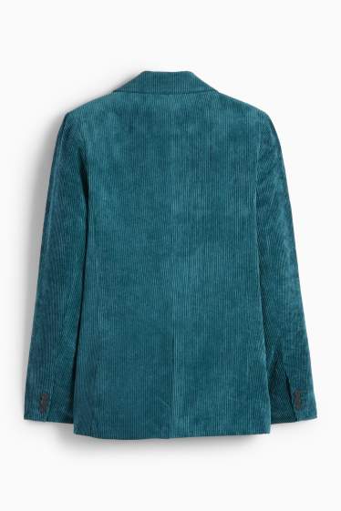Dona - Blazer llarg de pana - regular fit - petroli