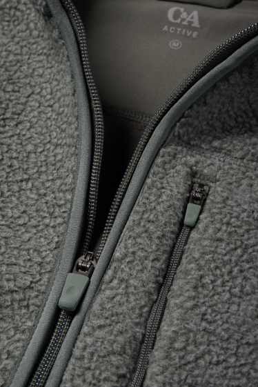 Men - Fleece jacket - green