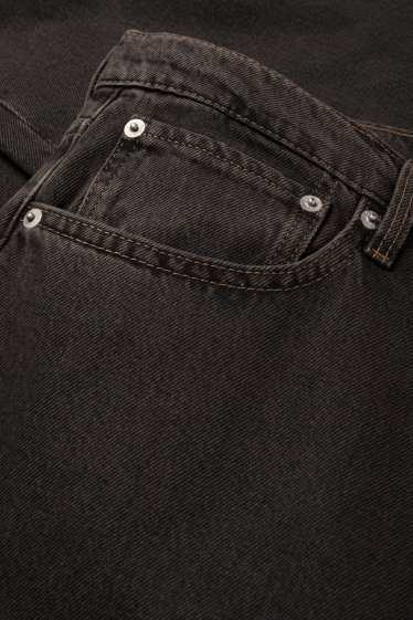 Pánské - Barrel jeans - džíny - hnědé