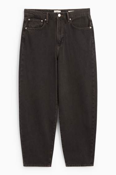 Pánské - Barrel jeans - džíny - hnědé