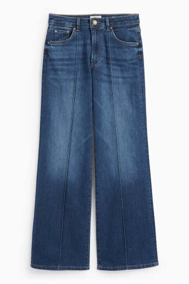 Dámské - Wide leg jeans - high waist - džíny - modré