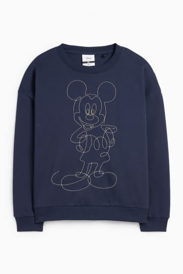 Dames - Sweatshirt - Mickey Mouse - donkerblauw