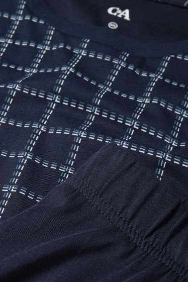 Hommes - Pyjama - bleu foncé