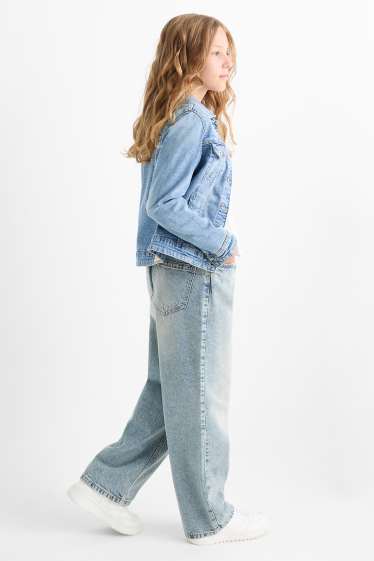 Kinderen: meisjes - Skater jeans - jeanslichtblauw