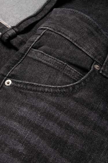 Dames - Crop straight jeans - mid waist - LYCRA® - jeansgrijs