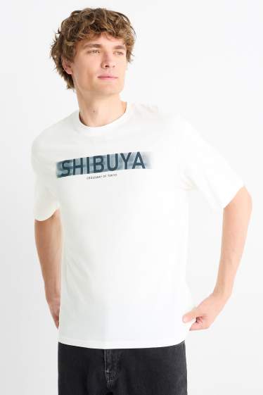 Men - T-shirt - relaxed fit - white