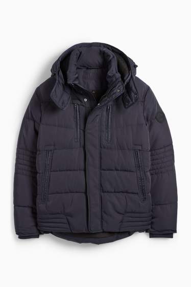 Hombre - Chaqueta acolchada con capucha - azul oscuro