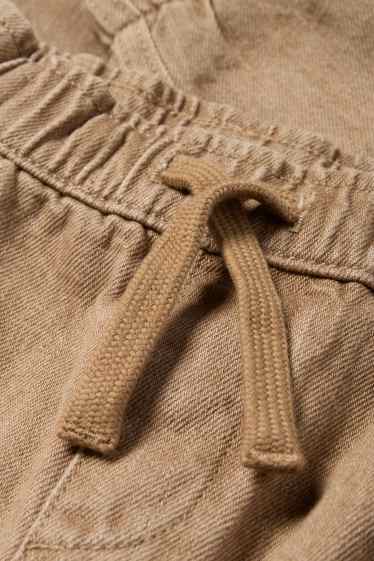 Copii - Băieți - Loose fit jeans - jeans termoizolanți - maro deschis