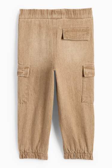Copii - Băieți - Loose fit jeans - jeans termoizolanți - maro deschis