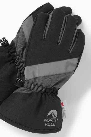 Kinderen: jongens - Skihandschoenen - waterdicht - zwart
