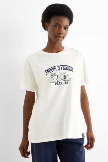 Mujer - Camiseta - extragrande - Snoopy - blanco
