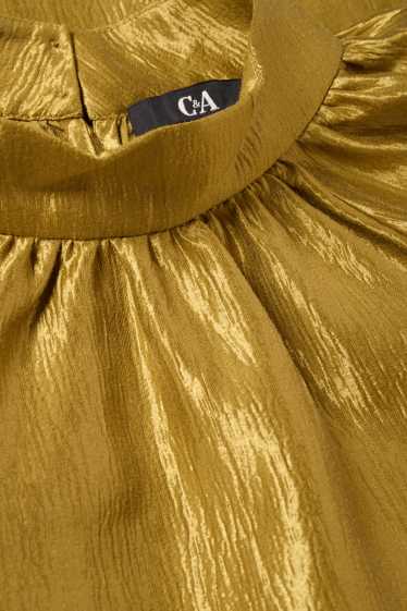 Donna - Blusa - effetto brillante - oro