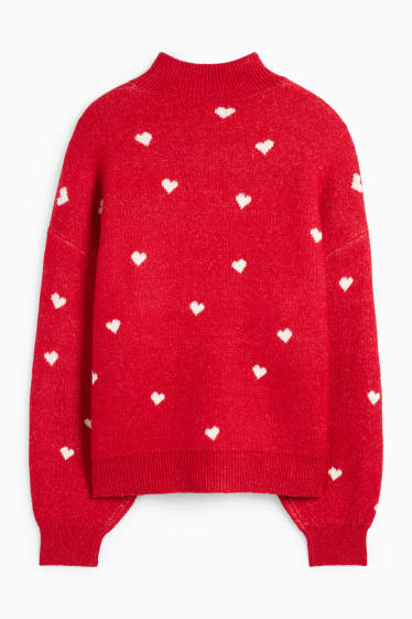 Femmes - Pull de Noël - I Love Christmas - rouge