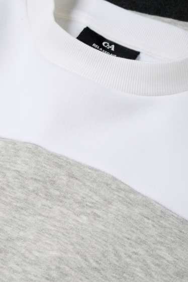 Herren - Sweatshirt - weiß / grau
