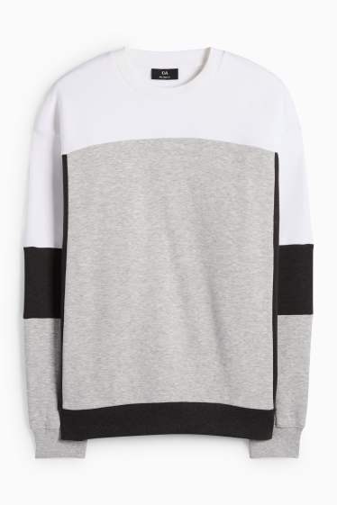 Herren - Sweatshirt - weiß / grau