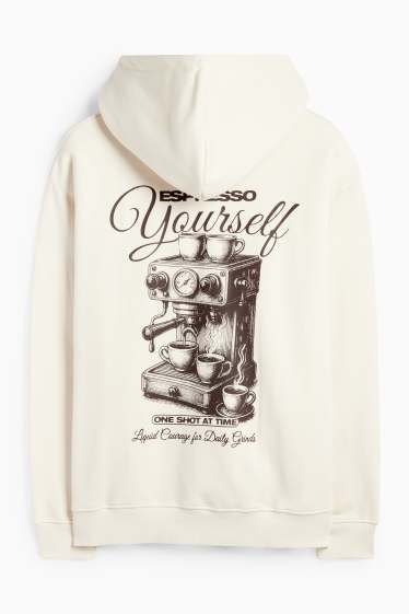 Herren - Hoodie - cremefarben