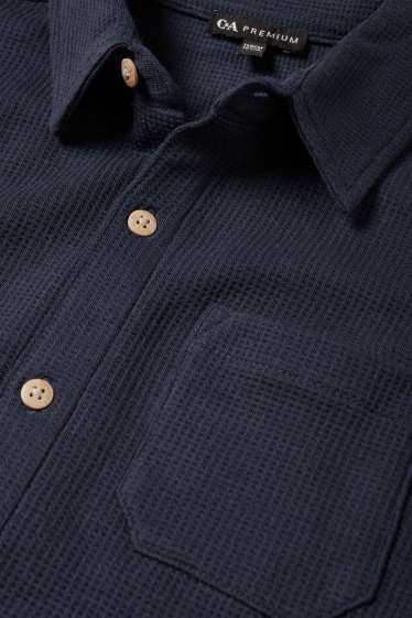 Nen - Camisa - texturada - blau fosc