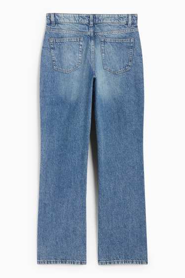 Damen - Straight Jeans - Low Waist - jeansblau