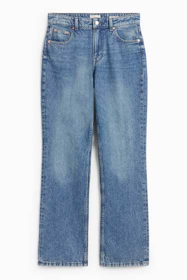 Damen - Straight Jeans - Low Waist - jeansblau