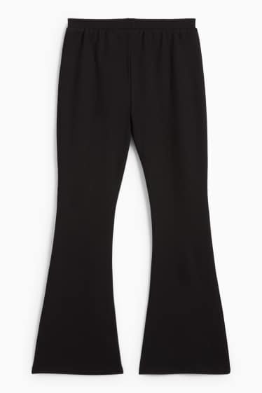 Children Girls - Flared leggings - black