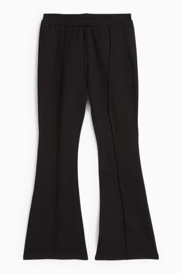 Children Girls - Flared leggings - black
