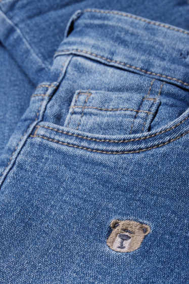 Děti - chlapci - Motivy divokých zvířátek - straight jeans - termo džíny - džíny - modré