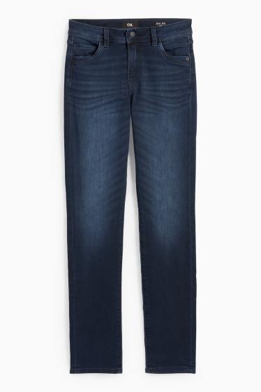 Damen - Slim Jeans - Mid Waist - Jog Denim - dunkeljeansblau