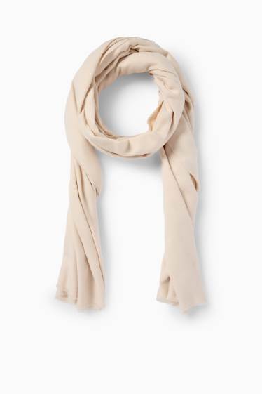 Dames - Sjaal - licht beige