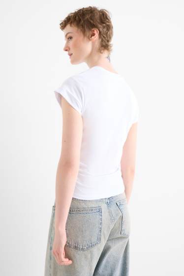 Damen - T-Shirt - Slim Fit - weiß