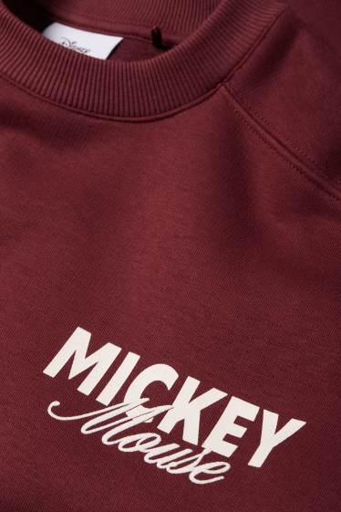 Damen - Sweatshirt - Micky Maus - dunkelrot
