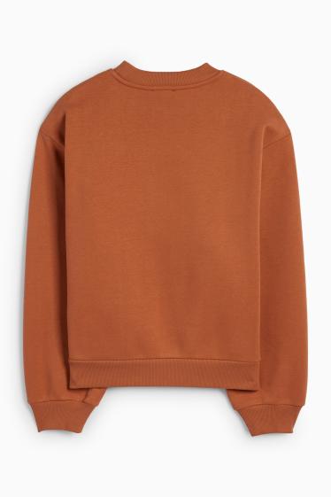 Femmes - Sweat - à fleurs - terracotta