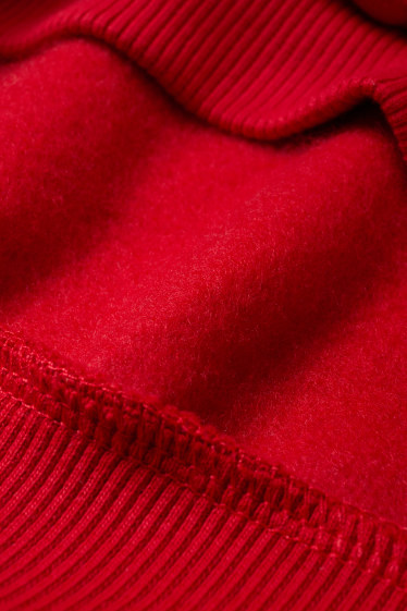 Niñas - Minnie Mouse - sudadera - brillos - rojo